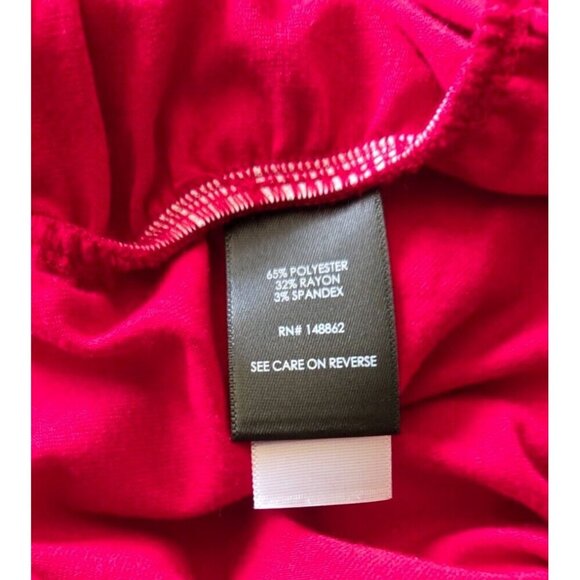 Torrid Mini Jersey Long Sleeve Collar Surplice red Dress - Picture 11 of 13